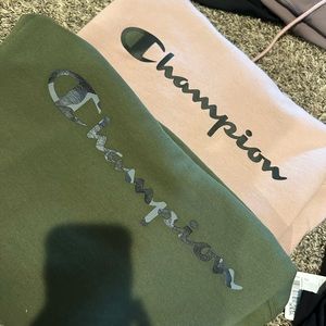 Two champion hoodies